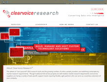 Tablet Screenshot of clearvoiceresearch.com